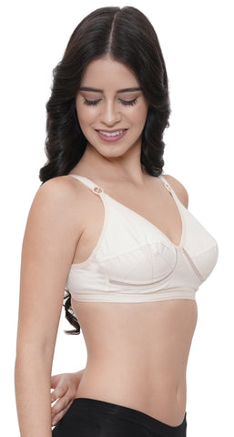 FEMULA Netbust Non Padded Full Coverage Regular Cotton Bra for Girls and Women