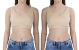 FEMULA Sindhu High Coverage, Low Impact, Non-Padded, Stretch Cotton Sports Vest Bra for Girls & Women