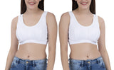 FEMULA Sindhu High Coverage, Low Impact, Non-Padded, Stretch Cotton Sports Vest Bra for Girls & Women
