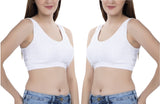 FEMULA Sindhu High Coverage, Low Impact, Non-Padded, Stretch Cotton Sports Vest Bra for Girls & Women