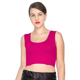 ANJALI All Weather Sleeveless Cotton Blouse ( Rani Pink Colour )