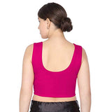 ANJALI All Weather Sleeveless Cotton Blouse ( Rani Pink Colour )