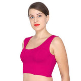 ANJALI All Weather Sleeveless Cotton Blouse ( Rani Pink Colour )