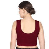 ANJALI All Weather Sleeveless Cotton Blouse ( Red Colour )