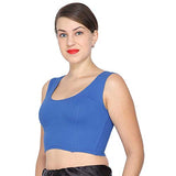 ANJALI All Weather Sleeveless Cotton Blouse ( Royal Blue Colour )