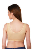 FEMULA Sania Low Impact, Non-Padded, Wirefree, Stretch Cotton Sports Vest Bra for Girls & Women