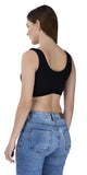 FEMULA Sania Low Impact, Non-Padded, Wirefree, Stretch Cotton Sports Vest Bra for Girls & Women